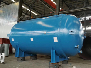 Germany cold spraying technology glass lined storage tank in horizontal type