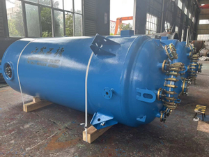 Customized type glass lined reactor with side nozzle in fumigation wooden packing ready for delivery