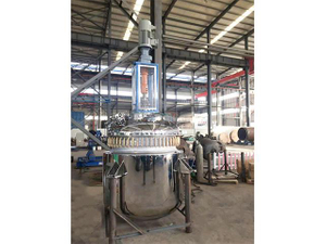  GMP standard stainless steel cladding glass lined reactor for best clients